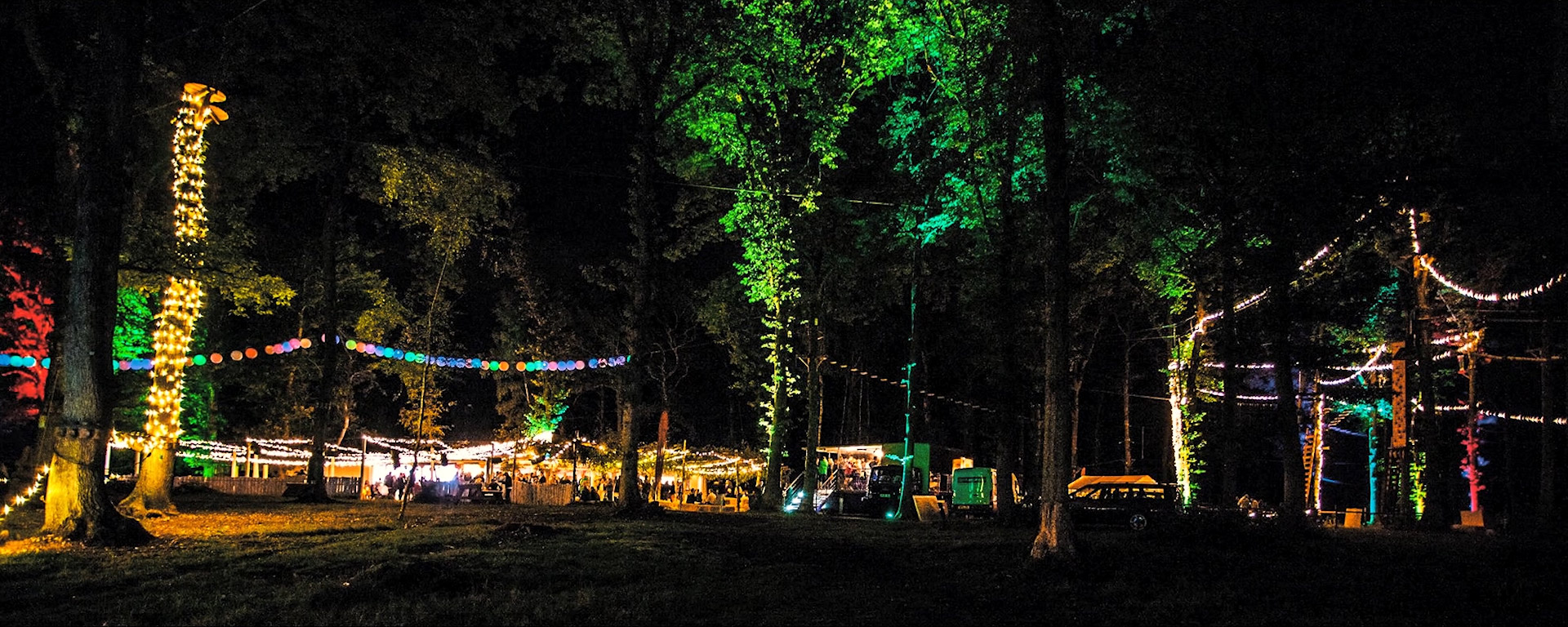 Harewood Forest Events at night